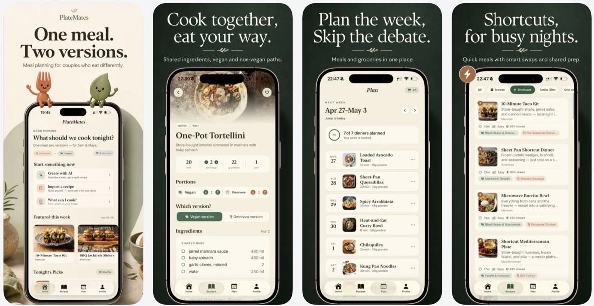 PlateMates — App Store marketing screens